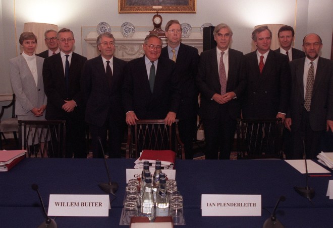 TARGETS THE NINE members of the Bank of England's monetary committee in 1998. All were the subject of an illegal 