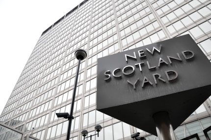 RAIDS ANTI-CORRUPTION DETECTIVES from the Met arrested two serving police officers  suspected of selling confidential information to Jonathan Rees and Mirror group journalist Doug Kempster. Photo: Rebecca Television